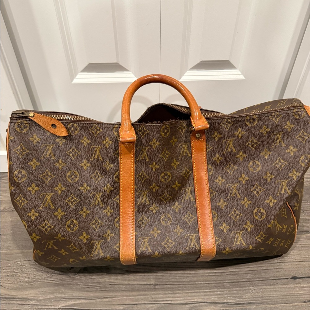 Luxury Brown Monogram Travel Bag
